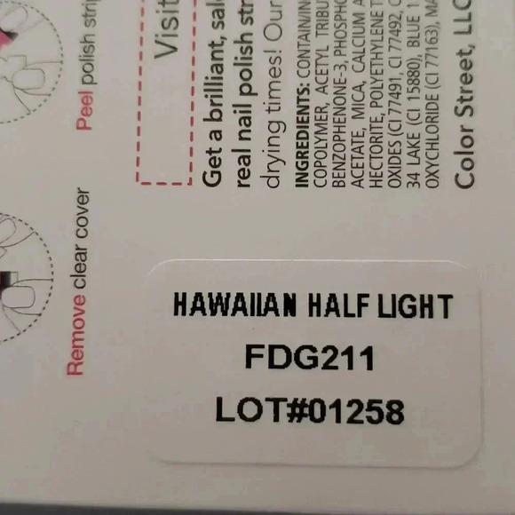 Color Street Hawaiian Half Light FDG211 Nail Polish Strips NWT - Picture 4 of 4
